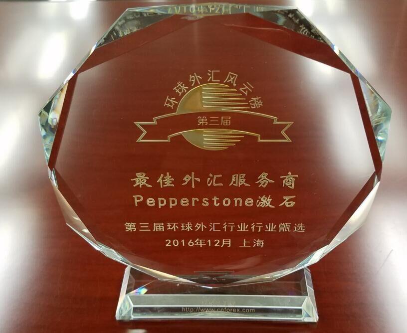 PEPPERSTONE激石集团获得“最佳外汇服务商”奖