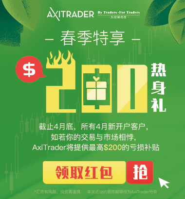 AxiTrader 2019年4月亏损补贴活动